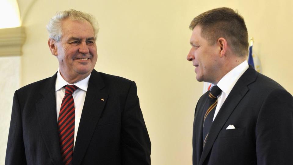 Slovakian PM Robert Fico:  Milos Zeman will further boost special Czech-Slovak relations